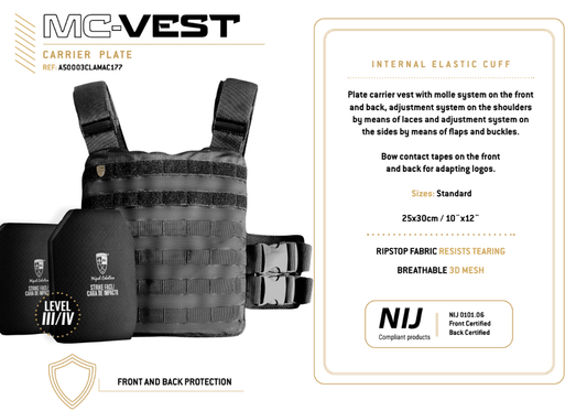 PLATE CARRIER ONLY - MC Armor
